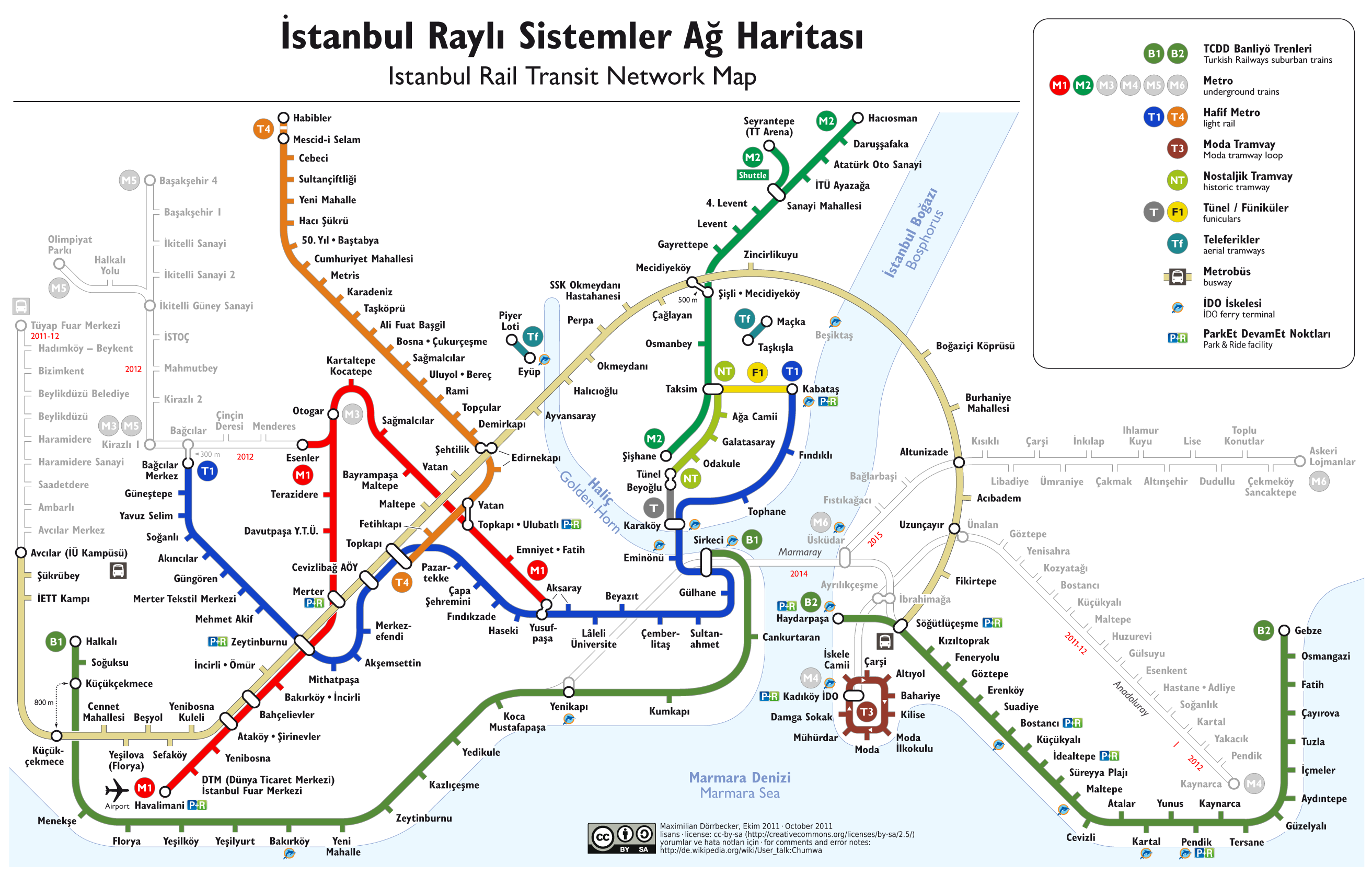 Come muoversi a Istanbul: mappa dei traporti pubblici