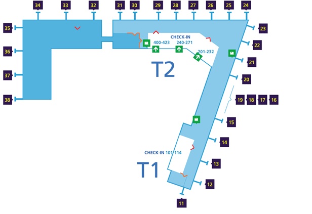 Mappa Aeroporto di Helsinki