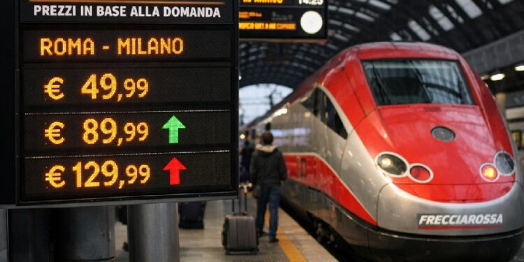 Prezzi dinamici sui treni Frecciarossa: dal 2026 Trenitalia come le compagnie aeree