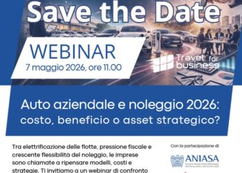 Webinar 7 maggio 2026. Auto aziendale e noleggio 2026: costo, beneficio o asset strategico?